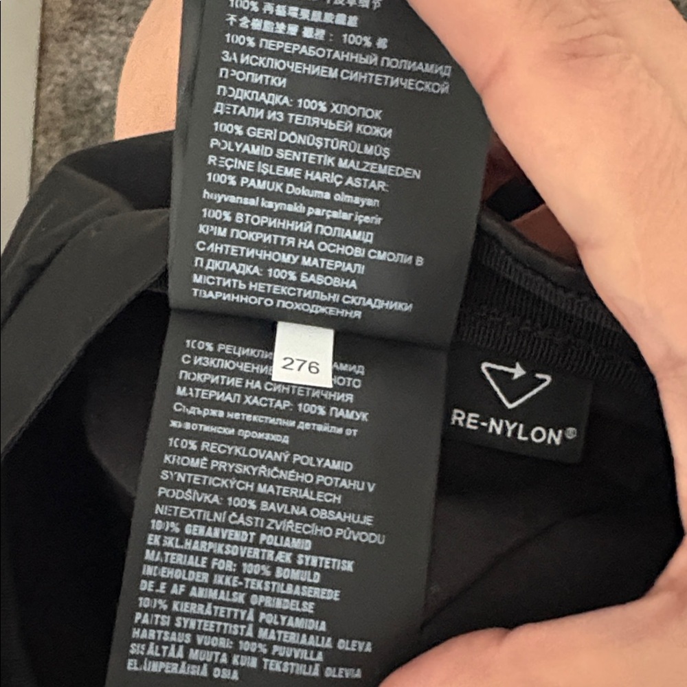 Prada Black Re-Nylon Newsboy Cap - Mine & Yours, size XL. UNISEX. One flaw. - Picture 14 of 17
